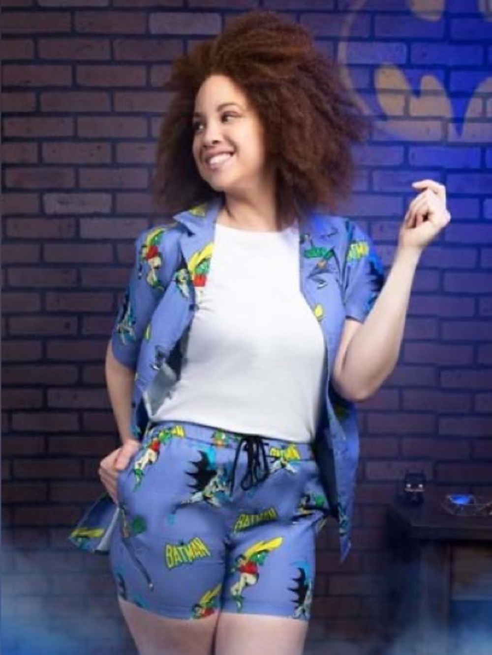 Cakeworthy x Batman Character Print Button Down Shirt S Limited Edition Summer